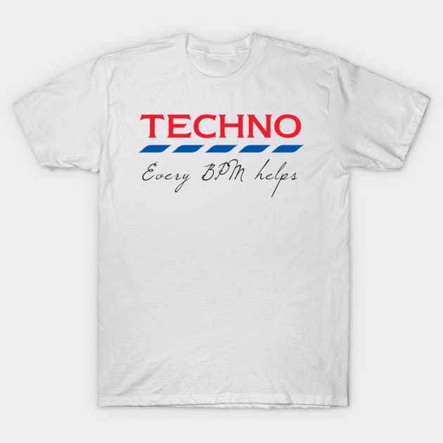 Tesco Techno - Every BPM Helps T-Shirt by Raw Designs LDN